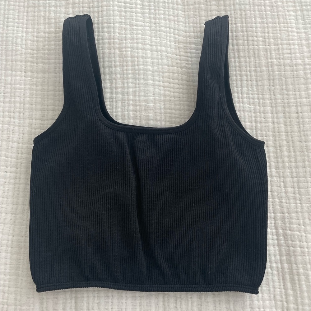 Black tank top
